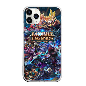 Чехол для iPhone 11 Pro матовый с принтом Mobile Legends (Z) в Тюмени, Силикон |  | Тематика изображения на принте: 515 unite | bang bang | battle arena | moba | mobile legends | mobile legends bang bang | online battle arena