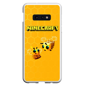 Чехол для Samsung S10E с принтом Minecraft в Тюмени, Силикон | Область печати: задняя сторона чехла, без боковых панелей | minecraft | алекс | белый | блоки | ведьма | взрывчатка | визера | волк | гаст | добывать | дракон | зеленый куб | зомби | игра | крафт | крипер | кубики | лошадка | майн | майнкрафт | манкрафт | овечка | оцелот