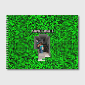 Альбом для рисования с принтом Minecraft в Тюмени, 100% бумага
 | матовая бумага, плотность 200 мг. | minecraft | алекс | белый | блоки | ведьма | взрывчатка | визера | волк | гаст | добывать | дракон | зеленый куб | зомби | игра | крафт | крипер | кубики | лошадка | майн | майнкрафт | манкрафт | овечка | оцелот