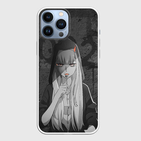 Чехол для iPhone 13 Pro Max с принтом Zero Two Меланхолия в Тюмени,  |  | darling | darling in the franxx | zero two | вайфу | зеро ту | код 002 | любимый во франксе | франкс