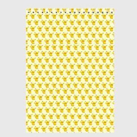 Скетчбук с принтом Пикачу в Тюмени, 100% бумага
 | 48 листов, плотность листов — 100 г/м2, плотность картонной обложки — 250 г/м2. Листы скреплены сверху удобной пружинной спиралью | pikachu | pokemon | аниме | монстр | пикачу | покемон
