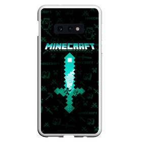 Чехол для Samsung S10E с принтом Minecraft в Тюмени, Силикон | Область печати: задняя сторона чехла, без боковых панелей | minecraft | алекс | белый | блоки | ведьма | взрывчатка | визера | волк | гаст | добывать | дракон | зеленый куб | зомби | игра | крафт | крипер | кубики | лошадка | майн | майнкрафт | манкрафт | овечка | оцелот