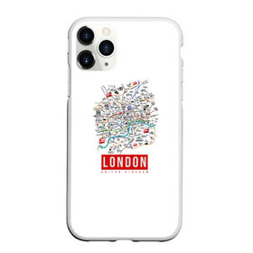 Чехол для iPhone 11 Pro Max матовый с принтом Лондон в Тюмени, Силикон |  | london | англия | биг бен | великобритания | достопримечательности | карта | лондон | путешествия | я люблю лондон