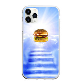 Чехол для iPhone 11 Pro матовый с принтом Райский бургер в Тюмени, Силикон |  | Тематика изображения на принте: food | hamburger | hot dog | ангел | блики | булка | булочка | бургер | бутерброд | вкусняшки | гамбургер | еда | котлета | лестница | лучи | небесный | небо | обжора | облака | пейзаж | природа | рай | сендвич