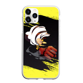 Чехол для iPhone 11 Pro матовый с принтом Сайтама One Punch Man в Тюмени, Силикон |  | anime | one punch man | аниме | анимэ | бэнг | ван панч мэн | ванпанчмен | генос | кинг | сайтама | соник | супер герой | торнадо | уан панч мен