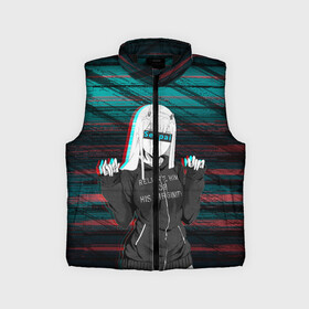 Детский жилет утепленный 3D Zero Two Glitch: в Тюмени,  |  | darling | darling in the franxx | zero two | вайфу | зеро ту | код 002 | любимый во франксе | франкс