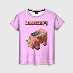 Женская футболка 3D с принтом Minecraft в Тюмени, 100% полиэфир ( синтетическое хлопкоподобное полотно) | прямой крой, круглый вырез горловины, длина до линии бедер | minecraft | алекс | белый | блоки | ведьма | взрывчатка | визера | волк | гаст | добывать | дракон | зеленый куб | зомби | игра | крафт | крипер | кубики | лошадка | майн | майнкрафт | манкрафт | овечка | оцелот