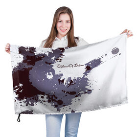 Флаг 3D с принтом Children of Bodom в Тюмени, 100% полиэстер | плотность ткани — 95 г/м2, размер — 67 х 109 см. Принт наносится с одной стороны | children of bodom | группа | дети озера бодом | дэт метал | мелодик дэт метал | пауэр метал | трэш метал