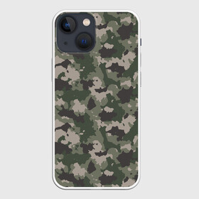 Чехол для iPhone 13 mini с принтом Классический камуфляж в Тюмени,  |  | 23 февраля | армия | военная | зелень | камуфляж | листья | маскировка | осень | охота | паттерн | рыбалка | солдат | текстуры