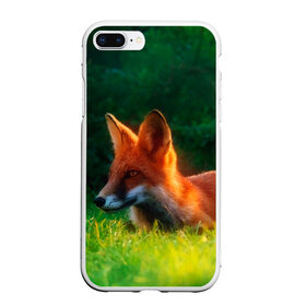 Чехол для iPhone 7Plus/8 Plus матовый с принтом Рыжая лиса в Тюмени, Силикон | Область печати: задняя сторона чехла, без боковых панелей | Тематика изображения на принте: fox | foxy | животное | звери | лиса | лисенок | лисичка | милая | рыжая | фокс