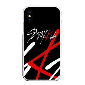 Чехол для iPhone XS Max матовый с принтом STRAY KIDS в Тюмени, Силикон | Область печати: задняя сторона чехла, без боковых панелей | bang chan | changbin | felix | han | hyunjin | i.n. | k pop | lee know | seungmin | skz | stray kids | идолы | к поп