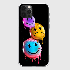 Чехол для iPhone 12 Pro Max с принтом Smail в Тюмени, Силикон |  | lol | smile | грусть | краски | мем | позитив | рожица | смайл | смех | улыбка