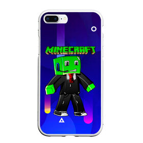 Чехол для iPhone 7Plus/8 Plus матовый с принтом Minecraft в Тюмени, Силикон | Область печати: задняя сторона чехла, без боковых панелей | minecraft | алекс | белый | блоки | ведьма | взрывчатка | визера | волк | гаст | добывать | дракон | зеленый куб | зомби | игра | крафт | крипер | кубики | лошадка | майн | майнкрафт | манкрафт | овечка | оцелот