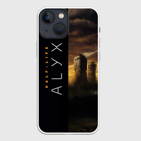 Чехол для iPhone 13 mini с принтом Half Life Alyx в Тюмени,  |  | half life | half life alyx | аликс | апокалипсис | город | игра | игроман | компьютерная | подарок | пост апокалипсис | халф лайф | шутер