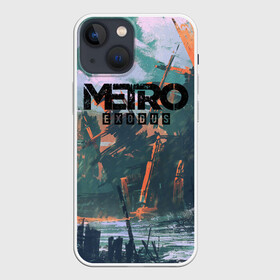 Чехол для iPhone 13 mini с принтом Metro Exodus в Тюмени,  |  | 2033 | exodus | metro | metro 2033 | metro exodus | stalker | апокалипсис | диггер | дигеры | метро | разрушка | эпидемия