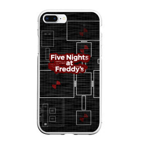 Чехол для iPhone 7Plus/8 Plus матовый с принтом Five Nights At Freddy в Тюмени, Силикон | Область печати: задняя сторона чехла, без боковых панелей | 5 ночей с фредди | five nights at freddys | fnaf | игра | игрок | книга | логотип | пиццерия | подарок | страшилка | схема | фнаф | фредди