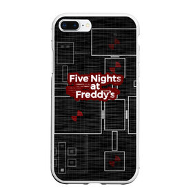 Чехол для iPhone 7Plus/8 Plus матовый с принтом Five Nights At Freddy в Тюмени, Силикон | Область печати: задняя сторона чехла, без боковых панелей | Тематика изображения на принте: 5 ночей с фредди | five nights at freddys | fnaf | игра | игрок | книга | логотип | пиццерия | подарок | страшилка | схема | фнаф | фредди