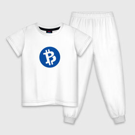 Детская пижама хлопок с принтом Bitcoin в Тюмени, 100% хлопок |  брюки и футболка прямого кроя, без карманов, на брюках мягкая резинка на поясе и по низу штанин
 | bitcoin | btc | биткоин | валюта | деньги | криптовалюта