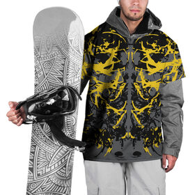 Накидка на куртку 3D с принтом Ужасы хорор в Тюмени, 100% полиэстер |  | Тематика изображения на принте: абстракция | жёлтый | кора | пятна | робот | ужасы | узор | фантастика | футуризм | хорор | цвета 2021