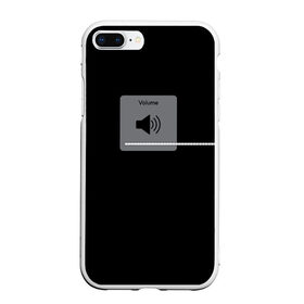 Чехол для iPhone 7Plus/8 Plus матовый с принтом VOLUME в Тюмени, Силикон | Область печати: задняя сторона чехла, без боковых панелей | Тематика изображения на принте: iphone | music | song | айфон | буст | волуме | звук | музыка | мьюзик | на всю | настроение | прибавить | трек | тренд