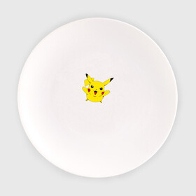 Тарелка с принтом Пикачу в Тюмени, фарфор | диаметр - 210 мм
диаметр для нанесения принта - 120 мм | Тематика изображения на принте: anime | pikachu | пикачу