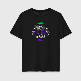 Женская футболка хлопок Oversize с принтом Phonk Culture в Тюмени, 100% хлопок | свободный крой, круглый ворот, спущенный рукав, длина до линии бедер
 | phonk | линии | музыка | рэп | фонк