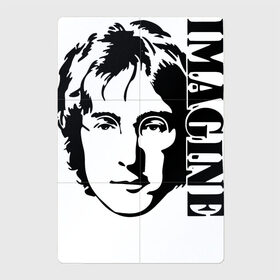 Магнитный плакат 2Х3 с принтом Lennon Beatles Imagine в Тюмени, Полимерный материал с магнитным слоем | 6 деталей размером 9*9 см | Тематика изображения на принте: imagine | the beatles | битлз | битломан | битлы | всемирный день | группа | джон | известный | леннон | ленон | логотип | музыка | музыкант | очки | популярный | портрет | представь | рок группа | старр | топ | хит