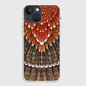 Чехол для iPhone 13 mini с принтом оперение:  орел (2) в Тюмени,  |  | Тематика изображения на принте: feathers | plumage | бурый | друид | индеец | коричневый | оперение | оранжевый | орёл | пернатый | перо | перья | природа | птица | рыжий | сова | сон | ястреб