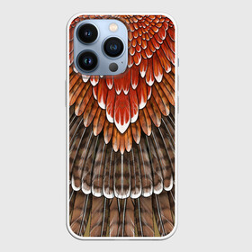 Чехол для iPhone 13 Pro с принтом оперение:  орел (2) в Тюмени,  |  | feathers | plumage | бурый | друид | индеец | коричневый | оперение | оранжевый | орёл | пернатый | перо | перья | природа | птица | рыжий | сова | сон | ястреб