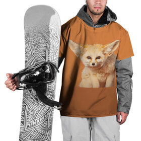 Накидка на куртку 3D с принтом Забавный лисенок в Тюмени, 100% полиэстер |  | fox | foxy | животное | звери | лиса | лисенок | лисичка | милая | рыжая | фокс