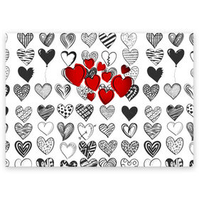 Поздравительная открытка с принтом Сердца в Тюмени, 100% бумага | плотность бумаги 280 г/м2, матовая, на обратной стороне линовка и место для марки
 | 14 февраля | hearts background | валентинов день | влюбленным | девушке | день святого валентина | жене | кардиологу | любимой | любимому | люблю | любовь | мужу | парню | сердца графика | сердца фон