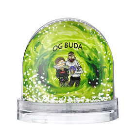 Снежный шар с принтом Репер - OG Buda в Тюмени, Пластик | Изображение внутри шара печатается на глянцевой фотобумаге с двух сторон | lil melon | og buda | seemee. | оджи буда | репер | рэп исполнитель | федук