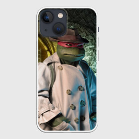 Чехол для iPhone 13 mini с принтом Raph в Тюмени,  |  | Тематика изображения на принте: 1990 | tnmt | turtles | ниндзя | ретро | фильм | черепашки