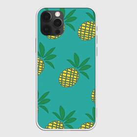 Чехол для iPhone 12 Pro Max с принтом Ананасы в Тюмени, Силикон |  | Тематика изображения на принте: ананас | желтый | зеленый | летний | паттерн | подарок | простой | тропический | узор | фрукт