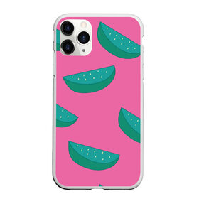 Чехол для iPhone 11 Pro Max матовый с принтом Арбузы на розовом в Тюмени, Силикон |  | Тематика изображения на принте: арбуз | зеленый | летний | паттерн | подарок | простой | розовыйй | тропический | узор | фрукт