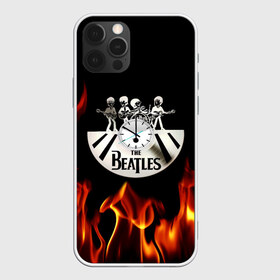 Чехол для iPhone 12 Pro Max с принтом The Beatles в Тюмени, Силикон |  | fire | the beatles | the beatles lettering | the beatles print | world day of the beatles | всемирный день the beatles | группа the beatles | музыкальная группа the beatles | надпись the beatles | огонь | принт the beatles