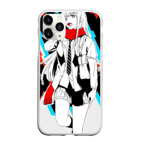 Чехол для iPhone 11 Pro матовый с принтом Darling in the Franxx в Тюмени, Силикон |  | Тематика изображения на принте: 002 | 02 | darling in the franxx | zero two | zero two and hiro | любимый во франксе | милый во франксе | ноль два | франкс | хиро