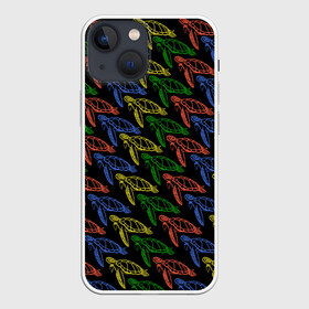 Чехол для iPhone 13 mini с принтом Черепашки в Тюмени,  |  | животное | минимализм | морской обитатель | питомец | черепаха