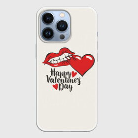 Чехол для iPhone 13 Pro с принтом Happy Valentines Day в Тюмени,  |  | 14 февраля | love | valentines day | амур | валентинка | вторая половинка | день всех влюбленных | купидон | любовь | отношения | подарок любви | поцелуй | праздник любви | романтика | свидание | сердечки