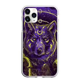Чехол для iPhone 11 Pro Max матовый с принтом Волшебный Волк в Тюмени, Силикон |  | Тематика изображения на принте: animals | wolf | волк | волки | животные | звери | зверь | магия | одиночество | одиночка | пёс | собака