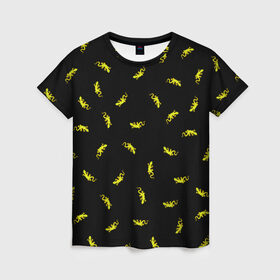 Женская футболка 3D с принтом Ящерки в Тюмени, 100% полиэфир ( синтетическое хлопкоподобное полотно) | прямой крой, круглый вырез горловины, длина до линии бедер | животное | минимализм | мультик | ящерица
