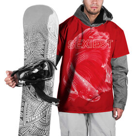 Накидка на куртку 3D с принтом Самый сексуальный в Тюмени, 100% полиэстер |  | Тематика изображения на принте: red | альфа | альфа самец | красный | рыба | рыбка