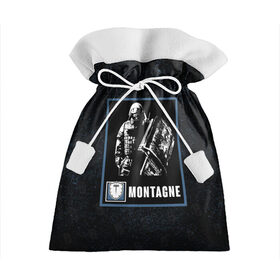 Подарочный 3D мешок с принтом Montagne в Тюмени, 100% полиэстер | Размер: 29*39 см | montagne | r6s | rainbow six siege | монтажник | монтанье | оперативник | персонаж