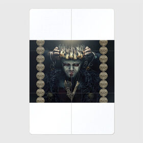 Магнитный плакат 2Х3 с принтом Викинги - Ивар в Тюмени, Полимерный материал с магнитным слоем | 6 деталей размером 9*9 см | 5 сезон | vikings | бескостный | викинг | викинги | ивар | корона | коронация | узор