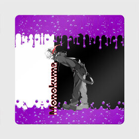 Магнит виниловый Квадрат с принтом Monokuma в Тюмени, полимерный материал с магнитным слоем | размер 9*9 см, закругленные углы | monokuma | игра | медведь | монокума | плюшевый | робот