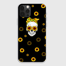 Чехол для iPhone 12 Pro Max с принтом Череп и подсолнухи в Тюмени, Силикон |  | глаза | металл | подсолнух | подсолнухи | прикол | с черепами | с черепом | скелет | солнце | череп | черепа | черепок | эмо