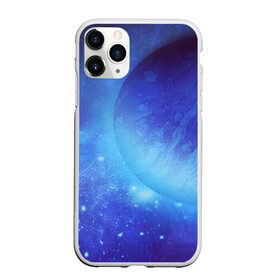 Чехол для iPhone 11 Pro матовый с принтом Планета в Тюмени, Силикон |  | cosmos | galaxy | stars | вселенная | звезды | космос | планета | синий