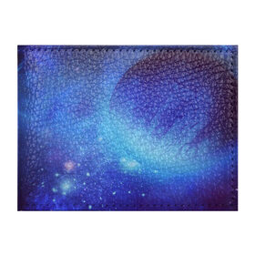 Обложка для студенческого билета с принтом Планета в Тюмени, натуральная кожа | Размер: 11*8 см; Печать на всей внешней стороне | cosmos | galaxy | stars | вселенная | звезды | космос | планета | синий