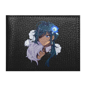 Обложка для студенческого билета с принтом Милый Кэйа в Тюмени, натуральная кожа | Размер: 11*8 см; Печать на всей внешней стороне | арт | белая роза | белые розы | кэйа | ледяной цветок | пират | рисунок | роза розы | синий цветок | синяя лилия