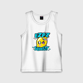 Детская майка хлопок с принтом Easy Peasy Lemon Squeezy в Тюмени,  |  | asiimov | asimov | beast | counter | counter strike | cs | easy | ez | gg | ggwp | global | go | gradient | howl | hyper | mem | meme | memes | offensive | smoke | strike | азимов | вой | градиент | зверь | контра | лого | логотип